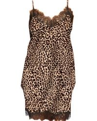 SAINTED SISTERS - Neutrals Scarlett Leopard Chemise - Lyst