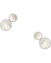 Heather Hawkins Jewelry - Coupled Extra Tiny Moonstone Serrated Studs - Lyst