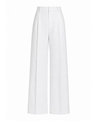 Richa Sharma - Handcrafted Banana Crepe Wide Leg Trousers - Lyst