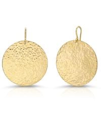 Heather Hawkins Jewelry - Large Hammered Disc Earrings Goldfilled - Lyst