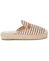 Rag & Co - Himari Raffia Slip-On Mules - Lyst