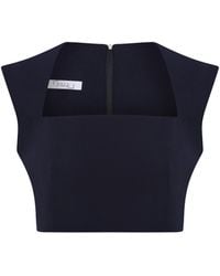 Maan Istanbul - Square Neckline Zippered Dark Bustier - Lyst