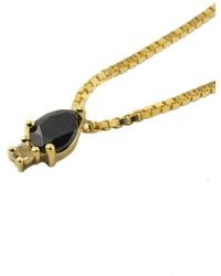 NASI SILVER - Pear Atarah Necklace- Onyx & Topaz - Lyst
