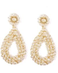 Lavish by Tricia Milaneze - Neutrals Clear & Diana Handmade Earrings - Lyst