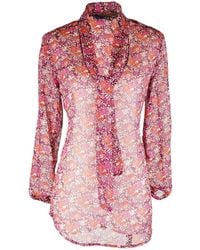 Jennafer Grace - Cardamom Blossom Tie Front Top - Lyst
