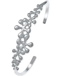 Lucy Quartermaine - Sterling Splash Cuff Bangle - Lyst