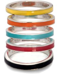The Jewellery Store London - Stackable Enamel Band - Lyst