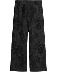 Nocturne - Printed Relaxed Straight-Leg Pants - Lyst