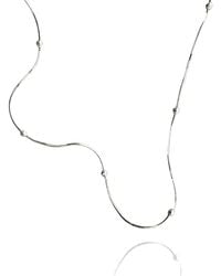 Spero London - Italian Fine Chain Sterling Satellite Beaded Necklace - Lyst
