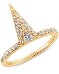 SALLY SKOUFIS - Urge Ring With Made Cz Diamond Stimulant - Lyst