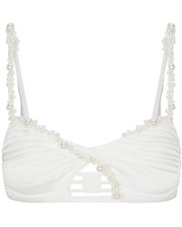 Empress Mimi - Ama Bralette With Pearl Details - Lyst