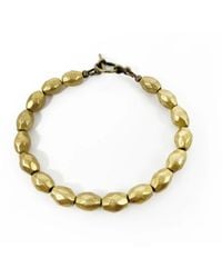 Rachel Nathan - Spice: Brass Barrel Bracelet - Lyst