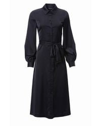 Carloslines - Button Down Long Sleeve Shirt Dress - Lyst