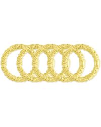 6Fiftytwo® - Neutrals Pure Mulberry Slim Silk Scrunchies - Lyst