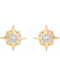 Miki & Jane - Phoenix Compass Diamond Stud Earrings - Lyst