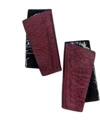 WAIWAI - Verto Burgundy Leather Earrings - Lyst