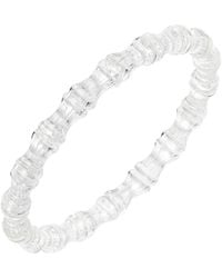 Gold & Honey - Neutrals Bamboo Lucite Slip On Bangle Bracelet - Lyst