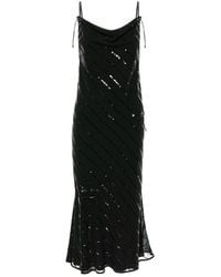 Silvia Serban - 3 Lengths Veil & Sequins Dress - Lyst