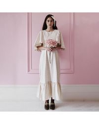 Lisa The Label - Romanticism Reborn Check Venetian Dress - Lyst