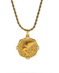 Ebru Jewelry - Queen Nefertiti Medallion Necklace - Lyst
