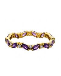 Belinda Jewelz - Amethyst Marquise Birthstone Infinity Ring - Lyst