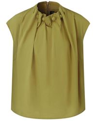 Smart and Joy - Blouse Ample À Manches Bouffantes En Coton - Lyst