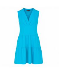 Conquista - Sleeveless Cotton Jersey Dress - Lyst