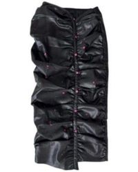 Circular Path - X Wren + Glory Vegan Leather Ruched Skirt - Lyst