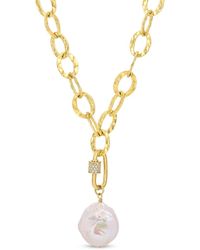 NAiiA - Gemma Gold Pearl Multiwear Necklace - Lyst