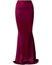 Nur Karaata - Mermaid Burgundy Skirt - Lyst