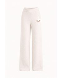 Loom Archives - Neutrals Loom Knit Straight Leg Vanilla Trouser - Lyst