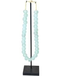 Botanical Boys - Ghana Glass Beads Necklace Light - Lyst