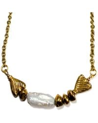 Rachel Nathan - Neutrals Meridian Catch: Pearl Necklace - Lyst