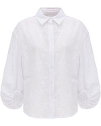 Georgette - Ivory Lace Shirt - Lyst