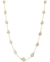Trésor - Organic Diamonds Slice Necklace In 18k Yellow Gold - Lyst