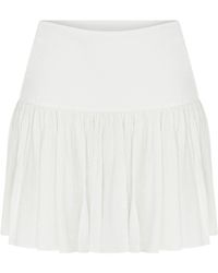 NAZLI CEREN - Lola Ruffled Mini Skirt - Lyst