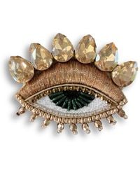 VETKA - Eye Brooch With Crystals–Gilded Gaze - Lyst