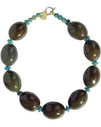 Edgar Navarro Jewelry - Navarro Oval Ceramic & Statement Necklace - Lyst