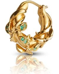 Kasun - Enchanted Emerald Forest Hoop Earring - Lyst