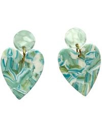 CLOSET REHAB - Heart Earrings In Mint To Be - Lyst