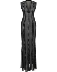 Khéla the Label - Holy Mess Sheer Dress With Hook And Eye Closure - Lyst