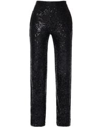AGGI by HALEWSKI - Olympe Obsidian Sequin Transparent Pants - Lyst