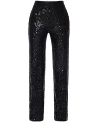 AGGI - Olympe Obsidian Sequin Transparent Pants - Lyst
