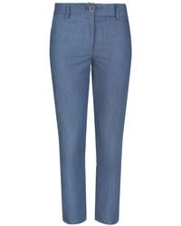 Conquista - Denim Style Cotton Pants - Lyst