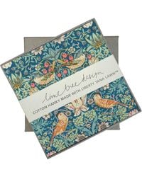Lime Tree Design - Strawberry Thief Single Boxed Hanky Made With Liberty Fabric - Lyst