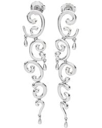 Lucy Quartermaine - Solid Sterling Element Drop Earrings - Lyst