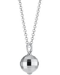 Scream Pretty - Disco Ball Charm Necklace - Lyst