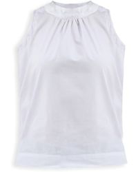 REISTOR - High-Neck Top With Gathers - Lyst