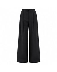 Elamins - Pleated Wide-Leg Trousers - Lyst