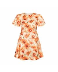 Girl In Mind - Sora Floral Mini Skater Dress - Lyst